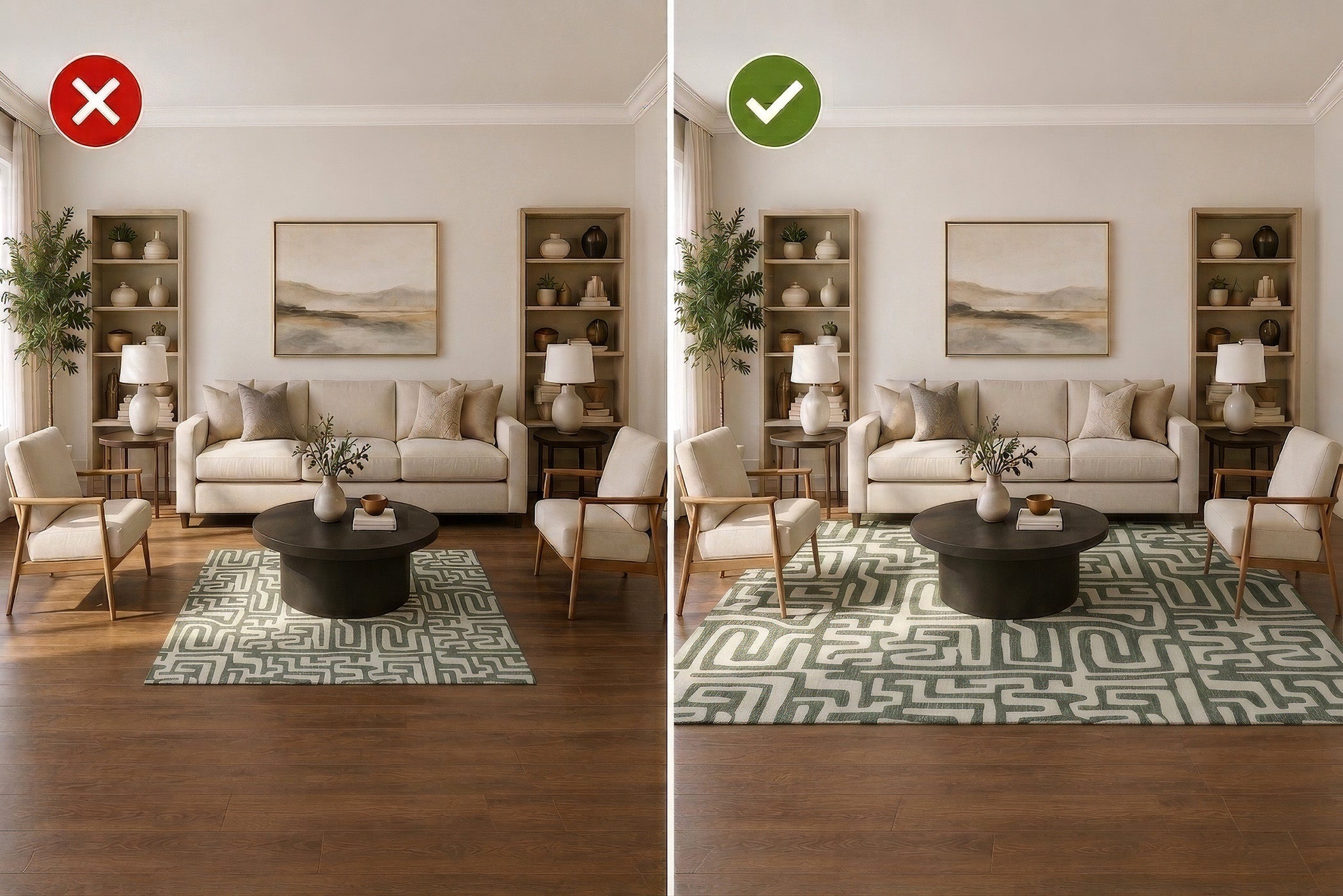 Living Room Rug Placement Mistakes (and How to Fix Them) – Dalyn Rug ...
