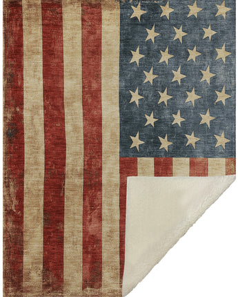 Americana AM1 Red Throw Blanket