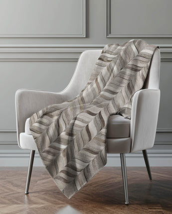 Bozeman BM11 Gray Throw Blanket