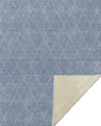 Burano BU1-S Blue Throw Blanket