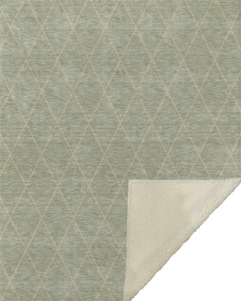 Burano BU3-S Green Throw Blanket