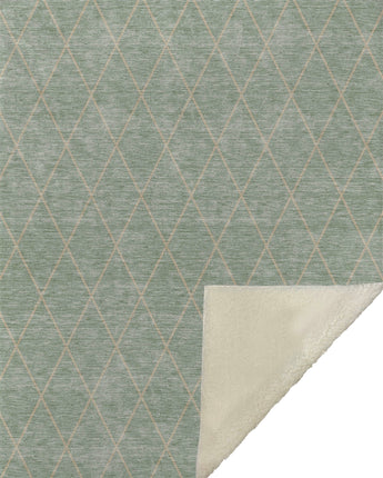 Burano BU4-S Green Throw Blanket