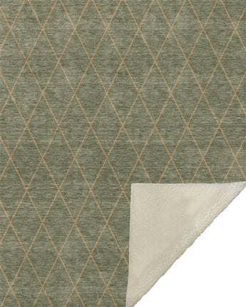 Burano BU5-S Olive Throw Blanket