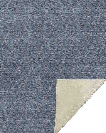 Burano BU5-S Navy Throw Blanket