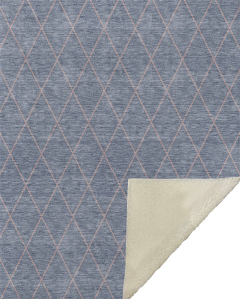 Burano BU8-S Blue Throw Blanket