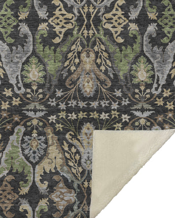 Hatay HY6-P Black Throw Blanket