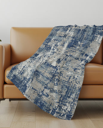 Kochi KC7 Navy Throw Blanket