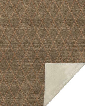 Karaj KJ2-S Brown Throw Blanket