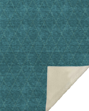 Karaj KJ5-S Teal Throw Blanket