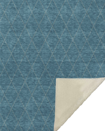 Karaj KJ6-S Teal Throw Blanket