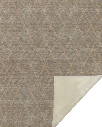 Karaj KJ6-S Taupe Throw Blanket