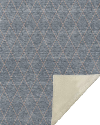 Karaj KJ7-S Blue Throw Blanket