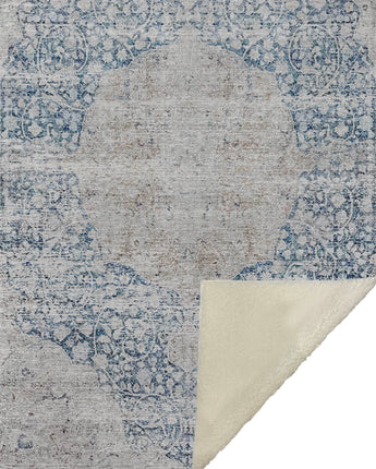 Karaj KJ8-P Blue Throw Blanket