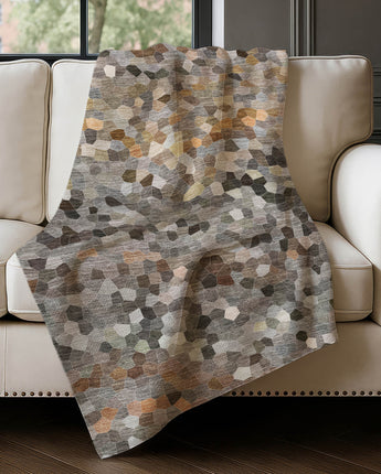 Kaleidoscope KL1 Pewter Throw Blanket
