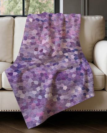 Kaleidoscope KL1 Plum Throw Blanket