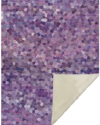 Kaleidoscope KL1 Plum Throw Blanket