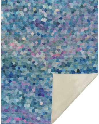 Kaleidoscope KL1 Turquoise Throw Blanket