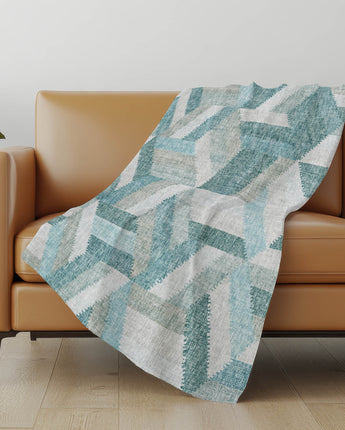 Lorenzo LN1 Teal Throw Blanket