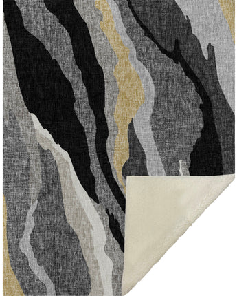 Lorenzo LN4 Black Throw Blanket