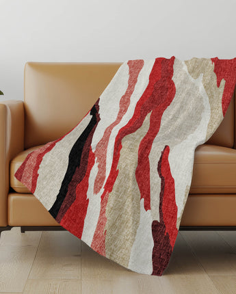 Lorenzo LN4 Red Throw Blanket