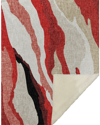 Lorenzo LN4 Red Throw Blanket