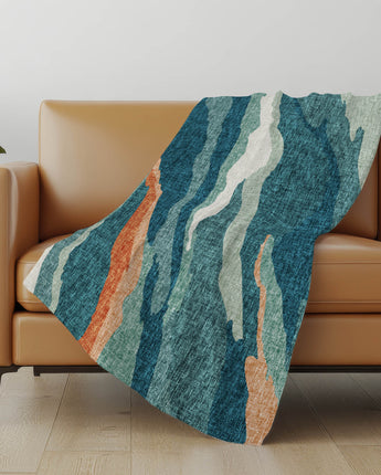 Lorenzo LN4 Teal Throw Blanket