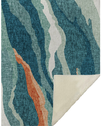 Lorenzo LN4 Teal Throw Blanket