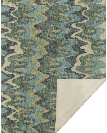 Lorenzo LN6 Teal Throw Blanket