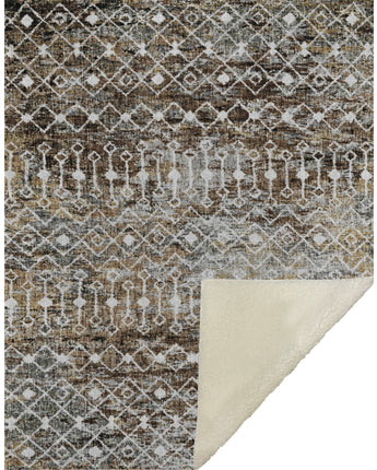 Lorenzo LN7 Brown Throw Blanket