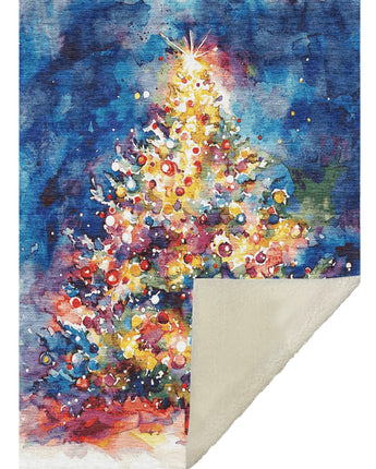 Merry & Bright MY14 Navy Throw Blanket