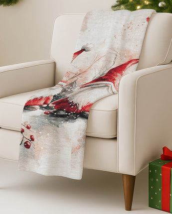 Merry & Bright MY16 Ivory Throw Blanket