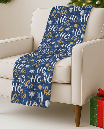 Merry & Bright MY18 Navy Throw Blanket