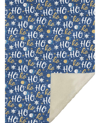Merry & Bright MY18 Navy Throw Blanket