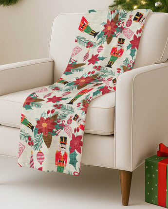 Merry & Bright MY19 Ivory Throw Blanket