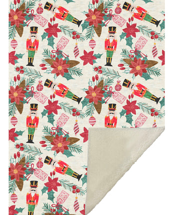 Merry & Bright MY19 Ivory Throw Blanket