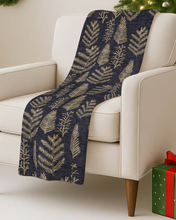 Merry & Bright MY21 Black Throw Blanket