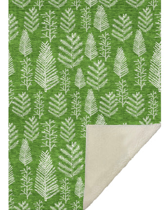 Merry & Bright MY21 Green Throw Blanket