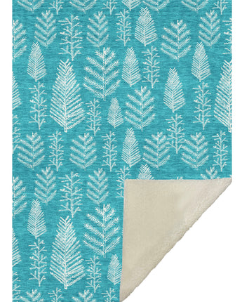 Merry & Bright MY21 Teal Throw Blanket