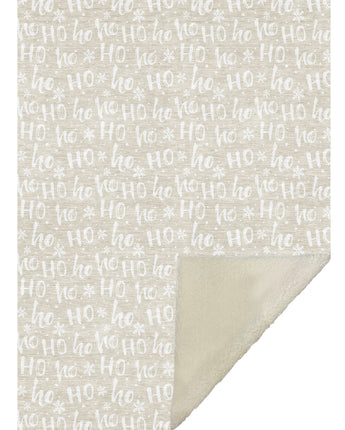 Merry & Bright MY22 Beige Throw Blanket