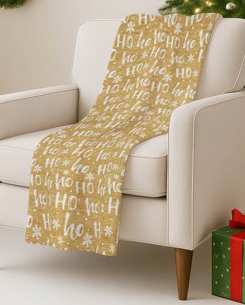Merry & Bright MY22 Gold Throw Blanket
