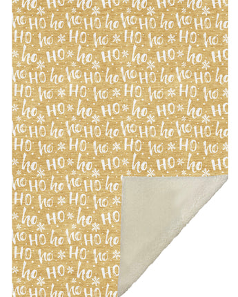 Merry & Bright MY22 Gold Throw Blanket