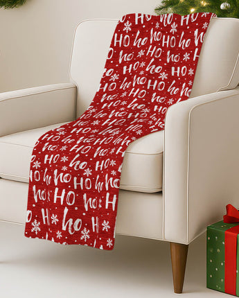 Merry & Bright MY22 Red Throw Blanket
