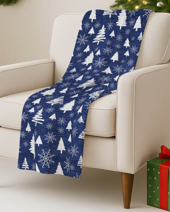 Merry & Bright MY23 Navy Throw Blanket