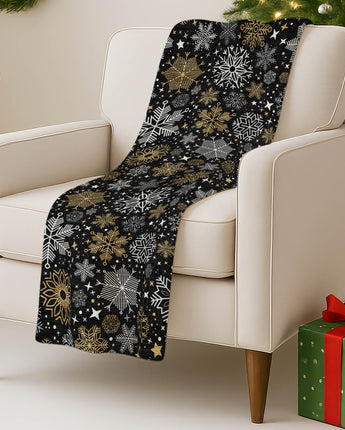 Merry & Bright MY25 Black Throw Blanket