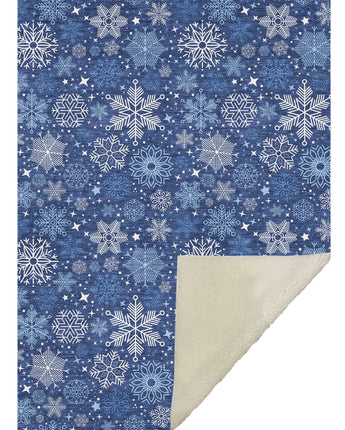 Merry & Bright MY25 Navy Throw Blanket