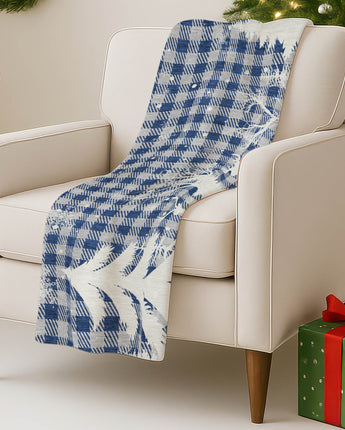 Merry & Bright MY26 Blue Throw Blanket