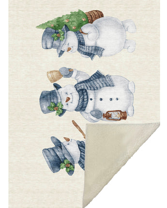 Merry & Bright MY28 Ivory Throw Blanket