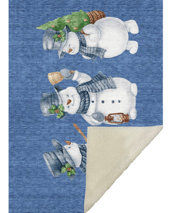 Merry & Bright MY28 Navy Throw Blanket