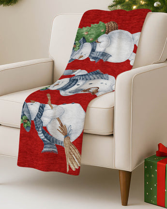 Merry & Bright MY28 Red Throw Blanket