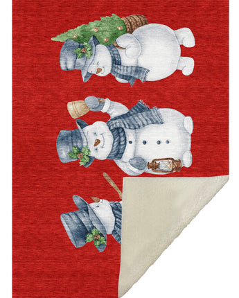 Merry & Bright MY28 Red Throw Blanket